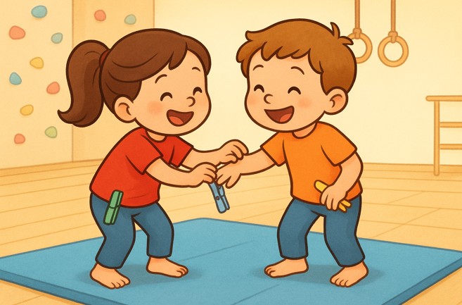 Vorschulkinder in Aktion