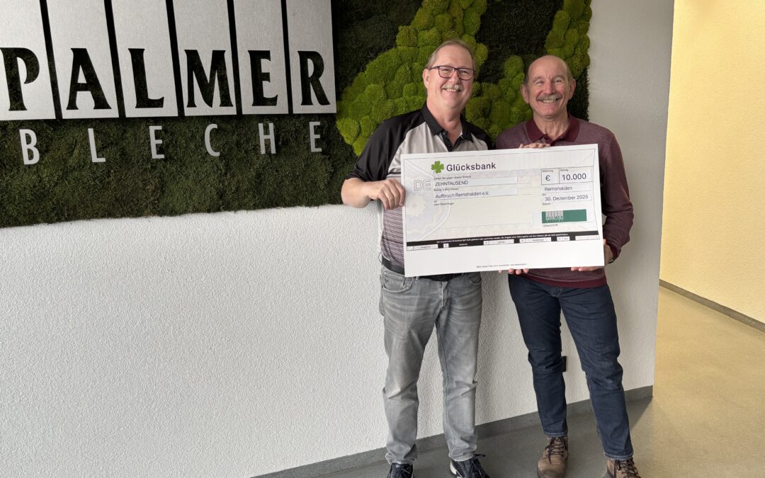 Tolles Weihnachtsgeschenk der Fa. Palmer Bleche