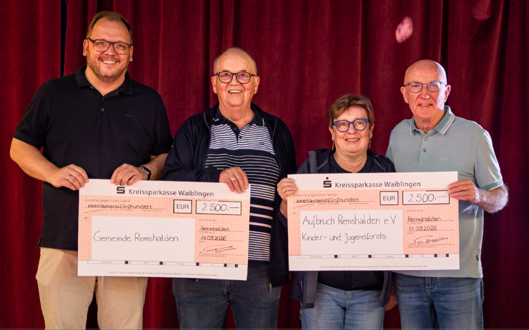 Tolle Spende über 2.500 Euro der Fa. Schnaithmann