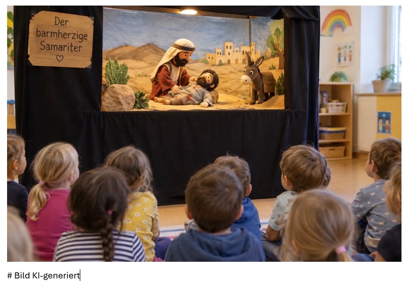 Puppentheater im Kindergarten Wiesenstraße